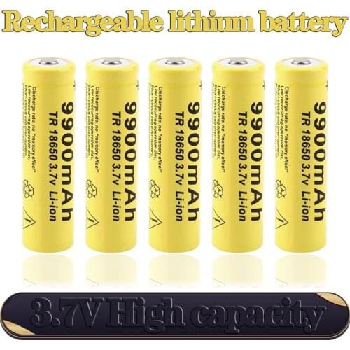 2021 3.7V 9900mAh 18650 Li-ion rechargeable battery is used in shavers, outdoor headlights, portable fans, remote controls, etc