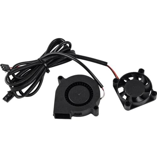 DC Small Cooling Fan + Turbine Fan Brushless Quiet Cooler Air Blower Part for Prusa i3 MK3/3S MK2/2.5 3D Printer Accessories