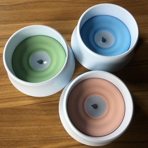 Pet Cat Dog Water Bowl Floating Bowl Slow Water Feeder Drink Dispenser Anti-Overflow Pet Fountain 1200ml Splash-Free Water Bowl