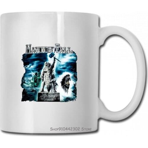 Hammerfall R Evolution Black T Heavy Power Metal Freedom Call Edguy Mug Cup Women Men