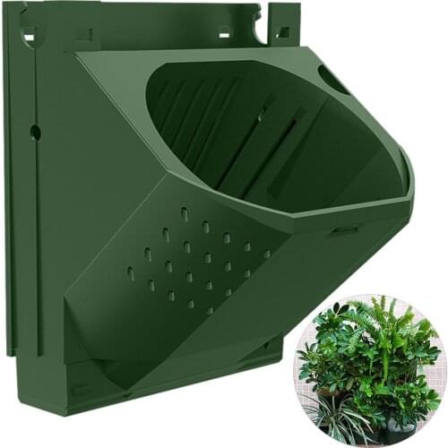 Wall Mounted Multi Holes Flower Pot Container Garden Bonsai Succulents Planter