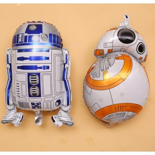 New Star Wars BB-8 Robot Aluminum Film Balloon Childrens Cartoon Disney Anime Figure Character Model Aluminum Foil Toy Balloons