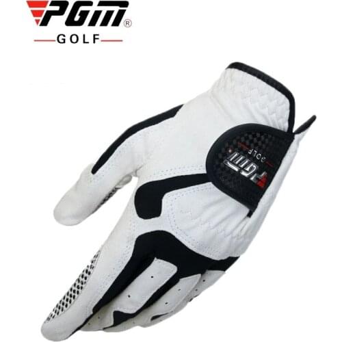 New Arrival Pgm Mens Left Hand Golf Gloves Slip-Resistant Soft Sports Gloves Male Breathable Sports Mittens Golf Accessory D0012