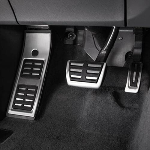 Stainless Steel Car Accelerator Fuel Pedal Brake Foot Rest Pedals Cover For Audi A4 B9 A5 F5 2016 2017 2018 2019 Accessories