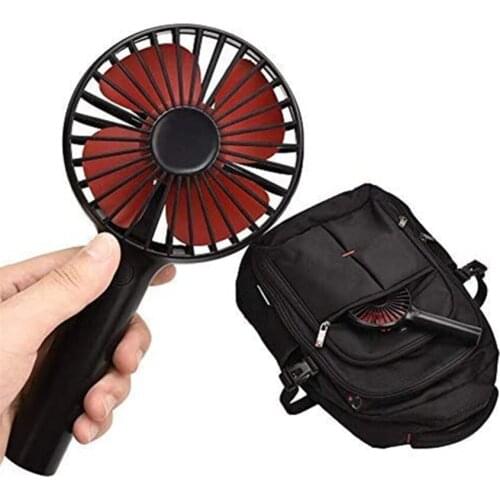 Mini Portable Handheld Fan Rechargeable Handheld Personal Fan Battery Powered Desktop Fan With Base 2000mAh Battery 4 Modes