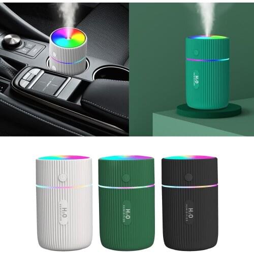 220ML Portable Air Humidifier USB Auto-Off Night Light for Home Yoga Office