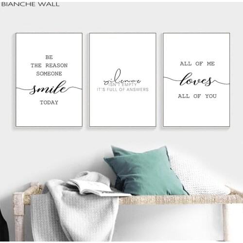 Love Simple Quote Text Quotes Wall Art Canvas Poster Nordic Minimalist Life Print Painting Picture for Living Room Decor