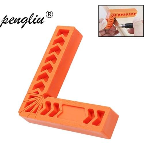 3" 4" 6" 90 degree right angle clamp L-square holder ruler clamping squares woodworking tools