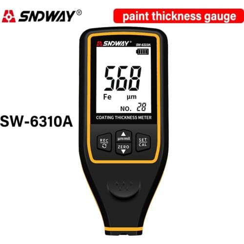 Sndway SW-6310A Professional Paint Thickness Gauge for Car Paint Tester Coating Thickness Gauge Meter Auto Painting Measurement