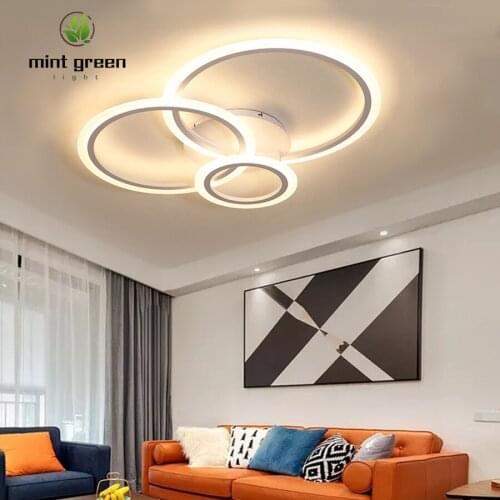 LED Ceiling Lights Living Room Bedroom Kitchen white 2 3 Circles decorative lamps indoor lights fixtures