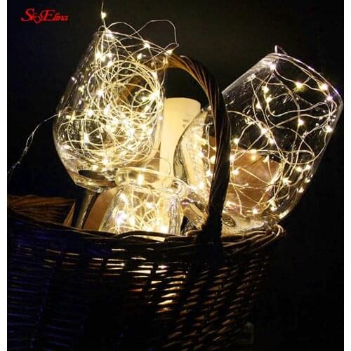 LED String Lights Silver Wire Garland Home Christmas Wedding Home Party New Year Decoration 1-10m 5z