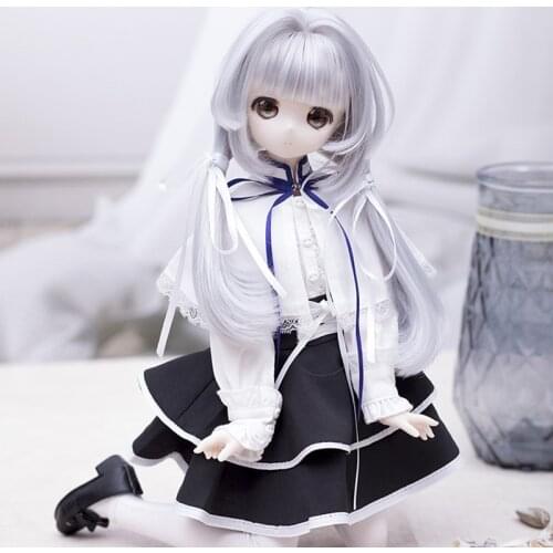 Top Quality 1/3 1/4 1/6 Bjd Wig High Temperature Lovely Bjd Wig SD DD MDD For BJD Doll Wig