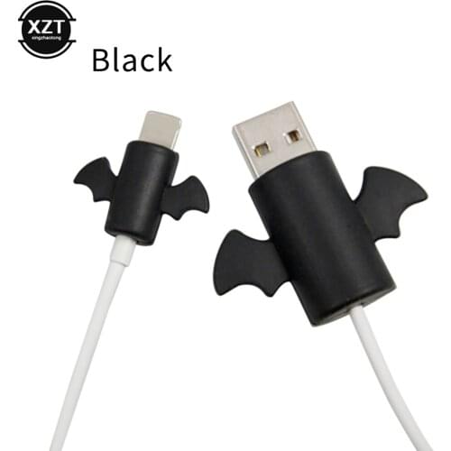 Cute Angel Wings Cool Bat Cable Protector Sleeve Anti-Breaking Charging Data Line Protector For iPhone11 Ooriginal Cable Winder