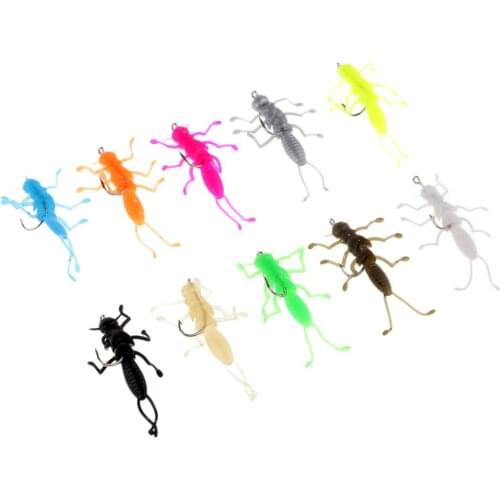 10 Piece Stonefly Nymphs Fly Fishing Lure Soft Stonefly Bait