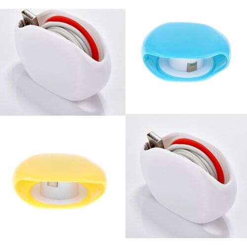 2 Pieces Automatic Headphone USB Cable Cord Wire Line Organizer Winder Wrap