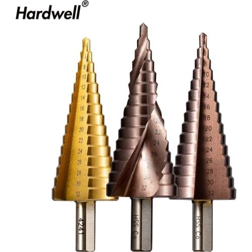4mm-12mm,4mm-20mm,4mm-32mm,Universal pagoda type reaming hole, stepped taper bit,stainless steel metal hole opener,wood drill