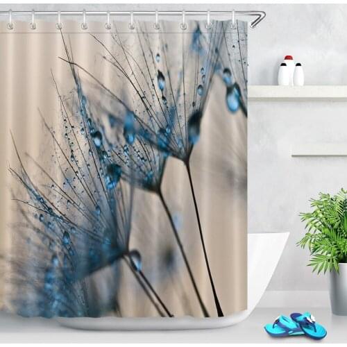 180*180 Abstract Dandelion Custom 3D Shower Curtains Flower Bathroom Curtain Fabric Washable Polyester For Bathtub Art Decor