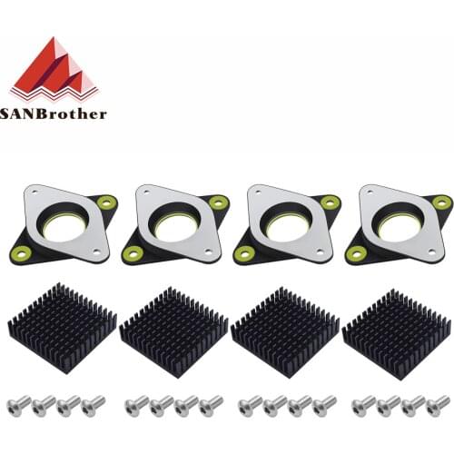 NEMA 17 42 Stepper Damper Meal & Rubber Stepper Motor Vibration Damper Imported genuine nema 17 shock absorber With Heat Sink