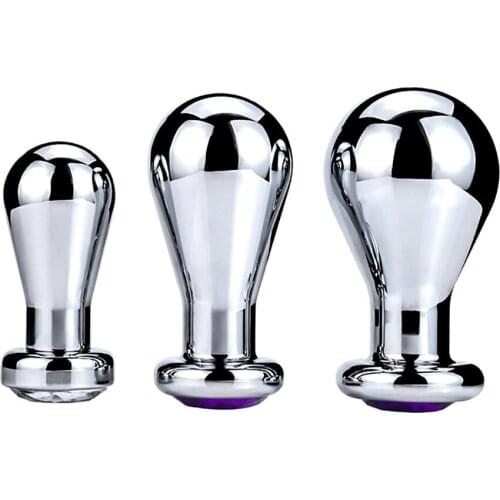 2021 New RY-151 Smooth Touch Head Metal Anal Plug Sex Toys Stainless Steel Ball Head Butt Plug Anal Beards for Adult Game