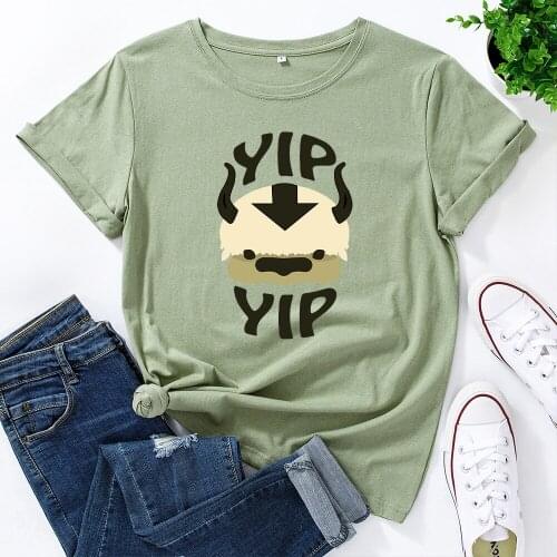 Avatar Appa Cosplay Tee The Last Airbender Short Sleeve Plus Size Cow Cute Harajuku Costume Aang Sokka Zuko Casual Summer Tee