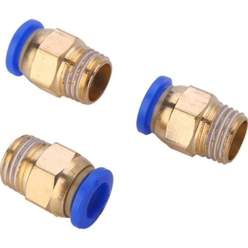FREE SHIPPING 5PCS PC8-02 Tube 8mm Thread Straight Through 1/4" Pneumatic Pipe Fitting Tube Connector