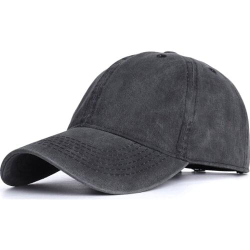Mens Baseball Cap Outdoor Summer Solid Color Washed Retro Distressed Hat Ladies Hat Park Outdoor Popular Unisex Dad Cap womens