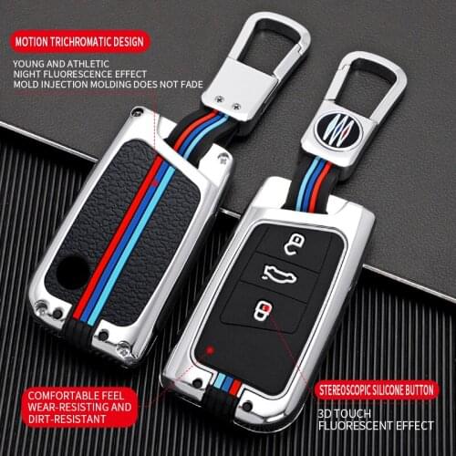 Zinc Alloy Car Remote Key Full Cover Case For VW Volkswagen Passat B8 Magotan Golf For Skoda Superb Kodiaq A7 Accessories