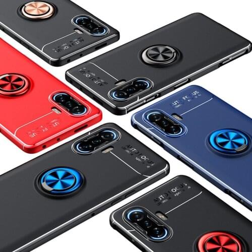 Luxury Ring Cover Case For Xiaomi Redmi Note 10S 10T 10 9T 9S Pro Max 9A 9C NFC Mi 11 11i 10T Lite Pro Poco X3 M3 Pro NFC Case