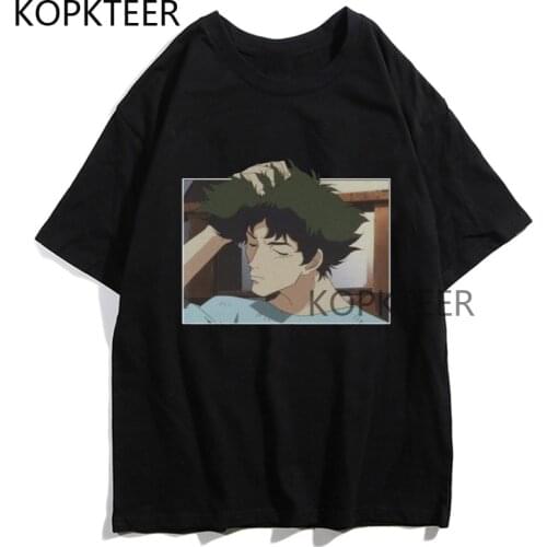 Cowboy Bebop Anime T Shirt Japanese Manga Cartoon Spike Spiegel Funny Vintage Novelty Streetwear Summer Men Women T Shirts Tops