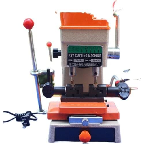 Laser Car Key Cutting Copy Duplicating Machine 368a with Full Set Cutters for Making Keys Locksmith Tools 220V Newest