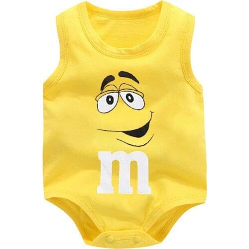 Summer Sleeveless Bodysuit Newborn Baby Boy Jumpsuit Cotton Swimsuit Body Baby Girl Costume Short Home Clothing