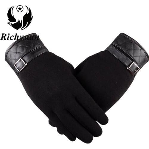Mens Leather Gloves for Winter Thinsulate Soft Feel Fully Lined Winter Warm Outdoor Walking Driving Gloves 2017