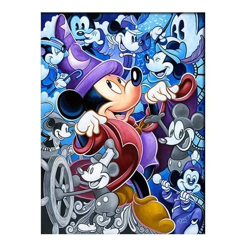 Disney Diamond Art Painting Cartoon Embroidery Kit Magic Mouse 5D Mosaic Square Round Rhinestone Cross Stitch Home Decoration