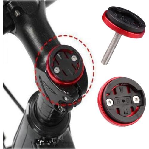 MTB Bike Code Table Base Computer Holder Stem Top Cap Cycling Stopwatch GPS Speedometer Mount Bracket For Garming Bryton Cateye