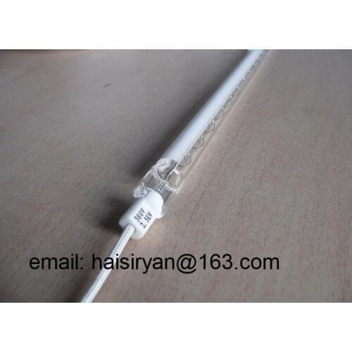 Customize white plate IR emitter short wave heater bulbs halogen quartz infrared heating tube for paint dryer