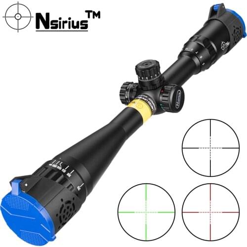 NSIRIUS 4-16x40 AOE Optics Red Green illuminated Mil Dot Rifle Scope Precision Hunting Scope Air gun Tactics Rifle Sniper sight