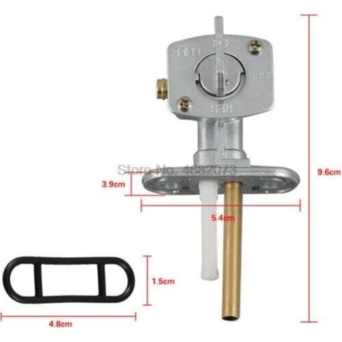 By DHL 100pcs Motorcycle Gas Petcock Fuel Tap Valve Petrol Tank Shut off Switch Pump