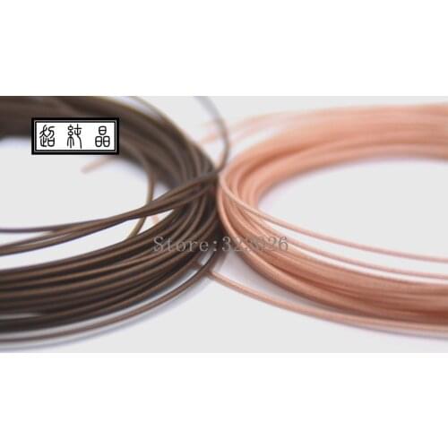 PE High-purity crystal copper 77core fever headset cord OD:1.15mm 6meters