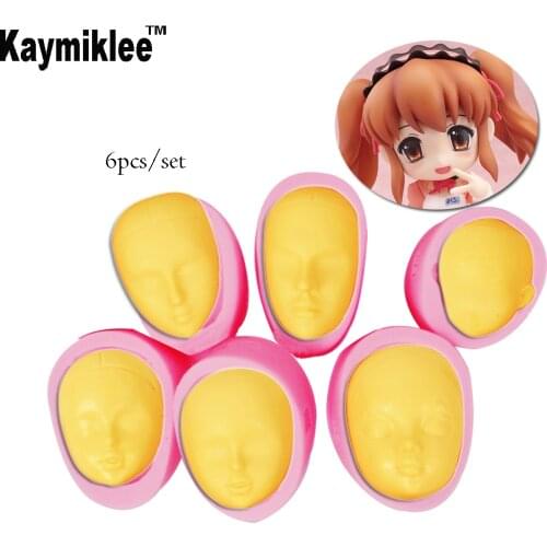 Kaymiklee C123 Princess Face Silicone Mold Fondant Cake Decorating Tools For Cake,Chocolate,Candy,Sugarcraft,Gumpaste Mold