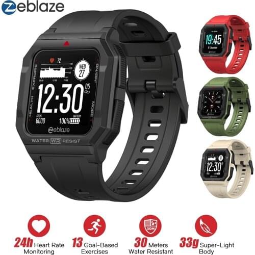 Zeblaze Original Ares Smart WristWatches Bluetooth 5.1 Heart Rate Tracking 3 ATM 15Days Battery Life New Watch For IOS & Android