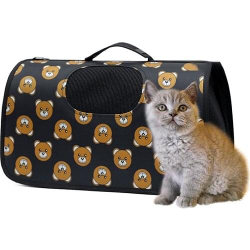 Pet Dog Carrier Bag For Dogs Cat Folding Cage Collapsible Crate Handbag Outdoor Single Shoulder Bag Pets Supplies S M L