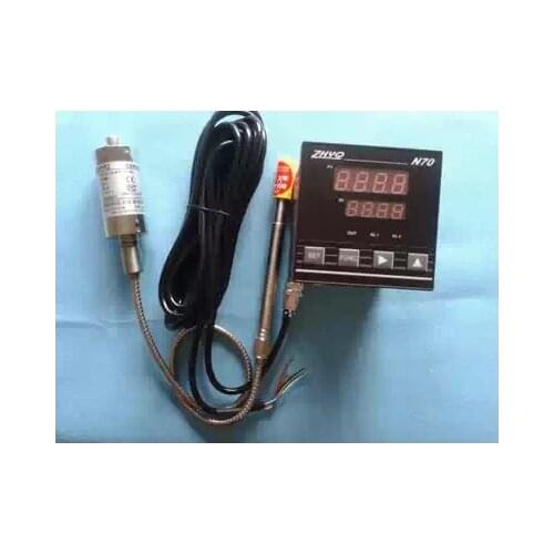 ZHYQ PT124G-121 Melt High Temperature Pressure Sensors for Plastic Extruder 5 Pins & Indicator N70/N80/N90 220VAC Output 2 mV/V