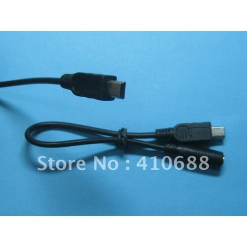 10 pcs High Quality DC Power Jack Female 3.5x1.35mm to USB Mini 5Pin Male Cable 20cm 0.2m