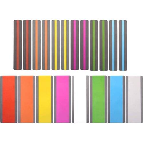 20pcs/24pcs PVC Reading Guide Strips Multicolor Translucent Overlays Bookmark Reading Helper Learning Tools for Student Children