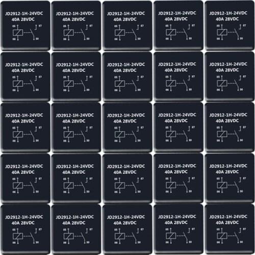 4 Pin 40A Waterproof Car Relay Long Life Automotive Relays Mayitr Normally Open DC 24V Relay for Head Light Air Conditioner