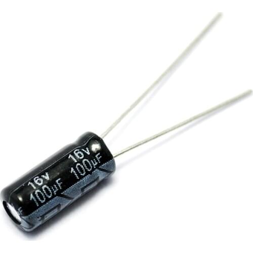 50PCS/LOT Electrolytic Capacitor 16V/100uF 5*11mm 16V 100UF