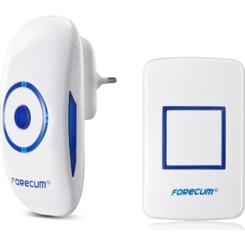 Wireless Doorbell Waterproof Door Bell Kit, 1000 Feet Operating, 36 Chimes, 4 Level Volume, 1 Plug-In Receiver & 1 Transmitter