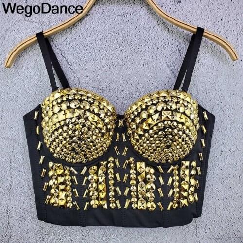 Beading Sexy High-end Hand-made Pearls Jewel Diamond Bralet Womens Bustier Bra Cropped Top Vest Plus Size