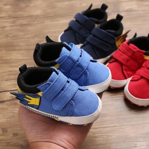 Four Seasons 0-1 Year Old Baby Shoes Cloth Soft Bottom Velcro Casual Prewalker 0-12 Months Baby Spring and Autumn Walking Shoes