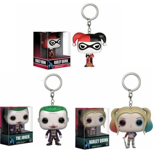 With original box Suicide Squad Keychain Action Figure Toys
